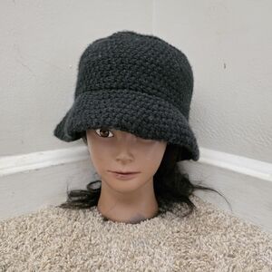 Classic Black Knit Bucket Hat